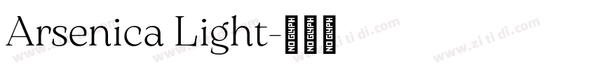 Arsenica Light字体转换